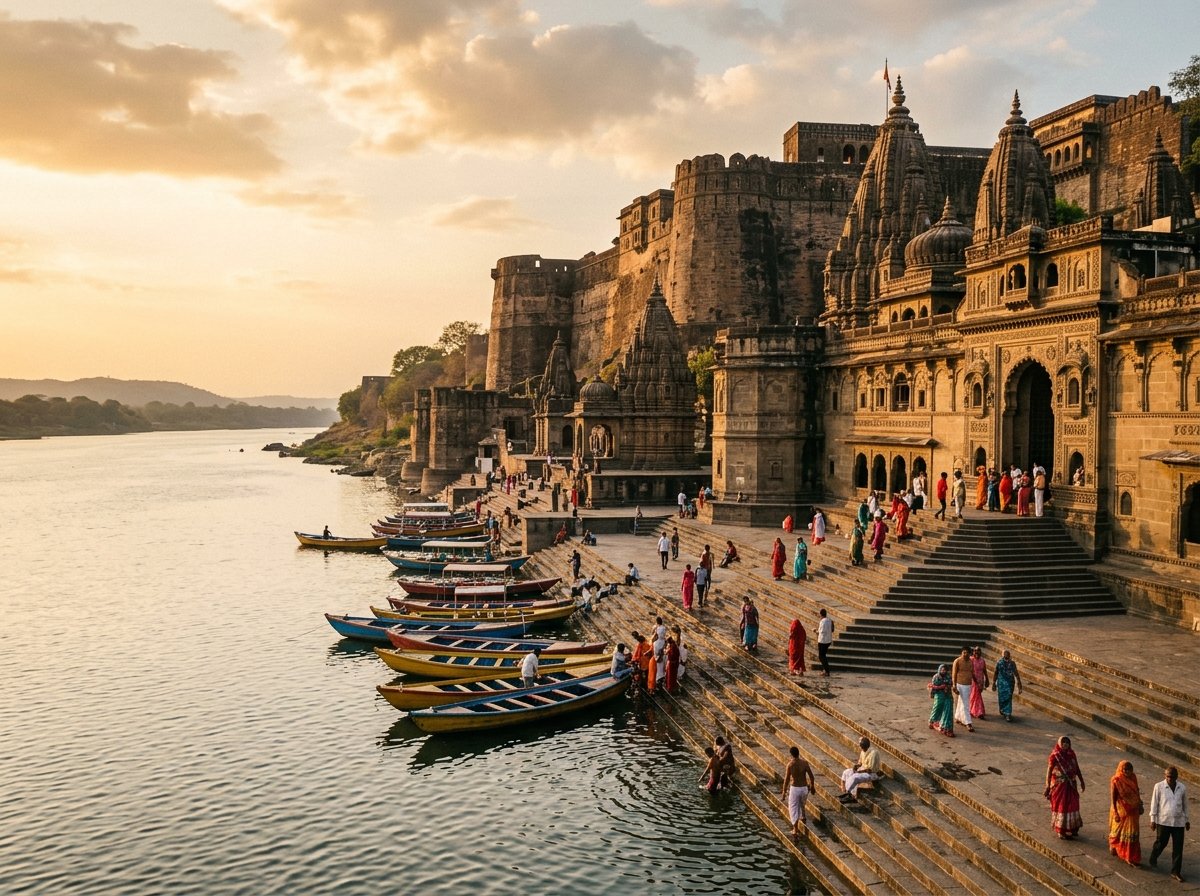 Maheshwar Ahilya Fort & Sacred Narmada River Ghats